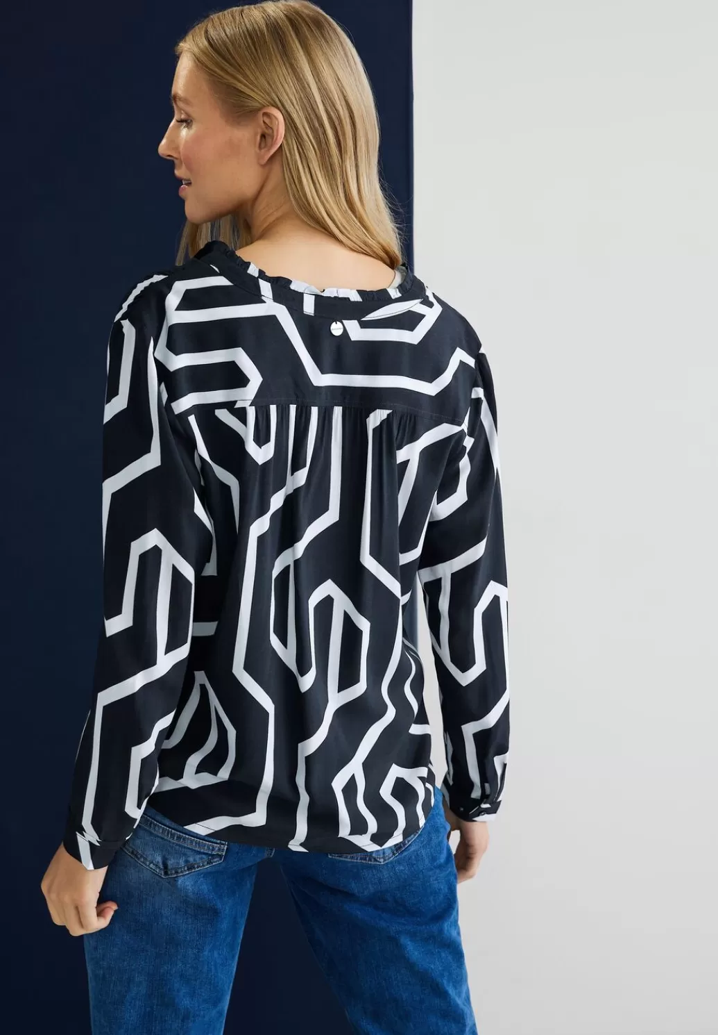 Street One Printbluse Im Tunikastyle^Damen Langarm Blusen