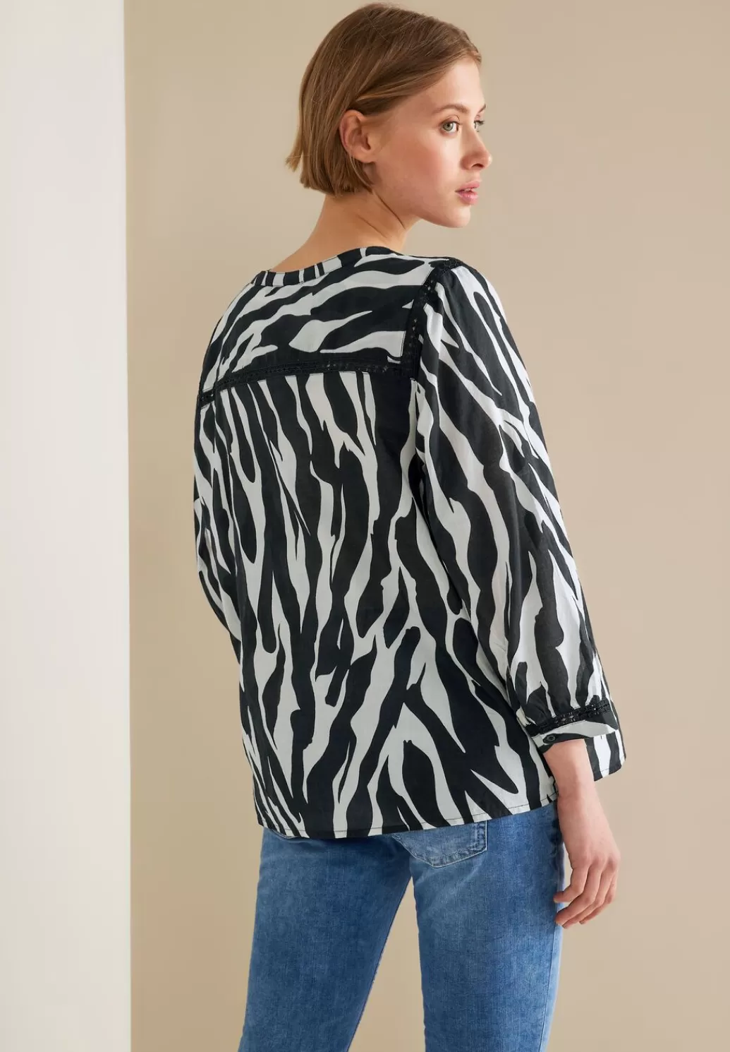 Street One Printbluse Mit Hakeldetails^Damen 3/4-Arm Blusen