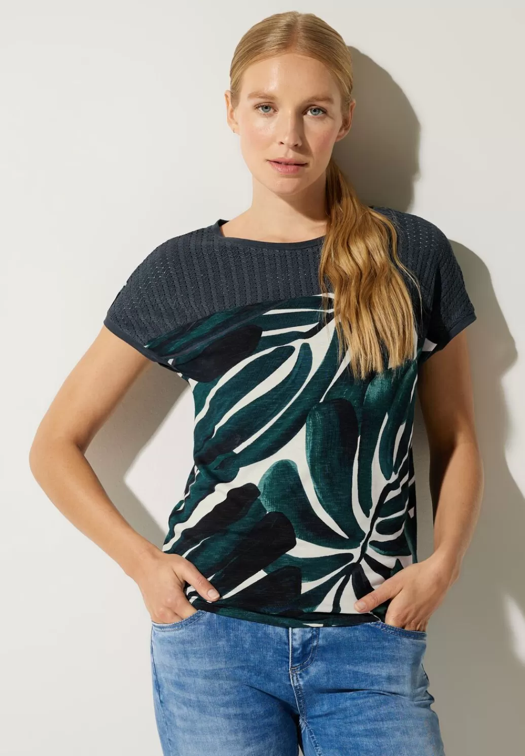 Street One Printshirt Mit Spitzendetail^Damen Shirts