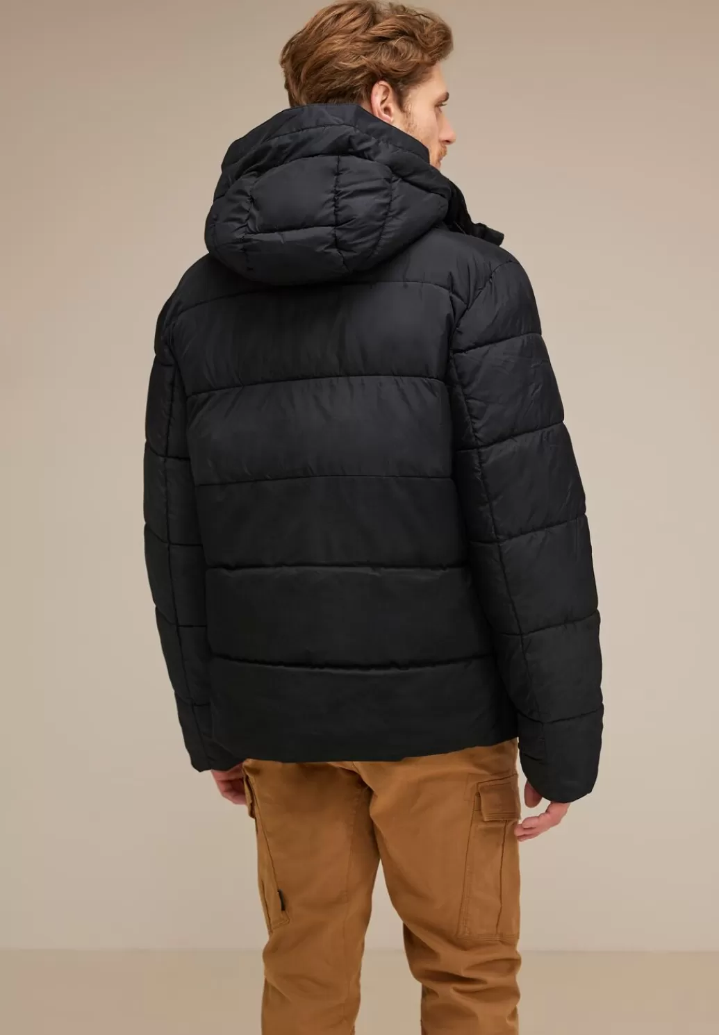 Street One Pufferjacke Im Materialmix^Herren Jacken