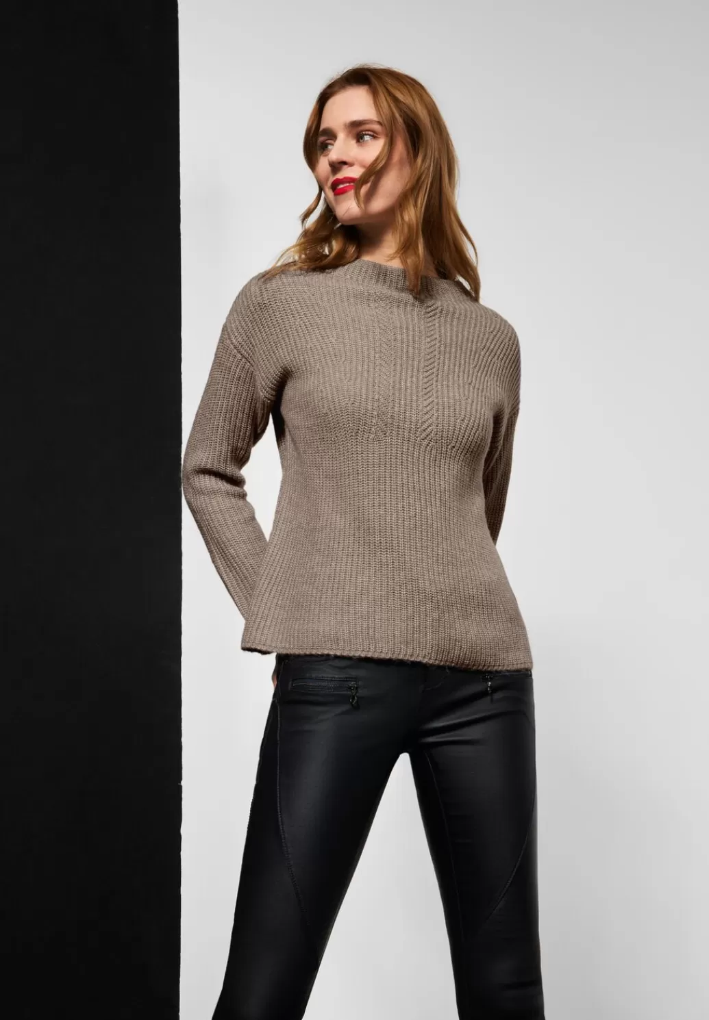 Street One Pullover In Mouline Look^Damen Pullover