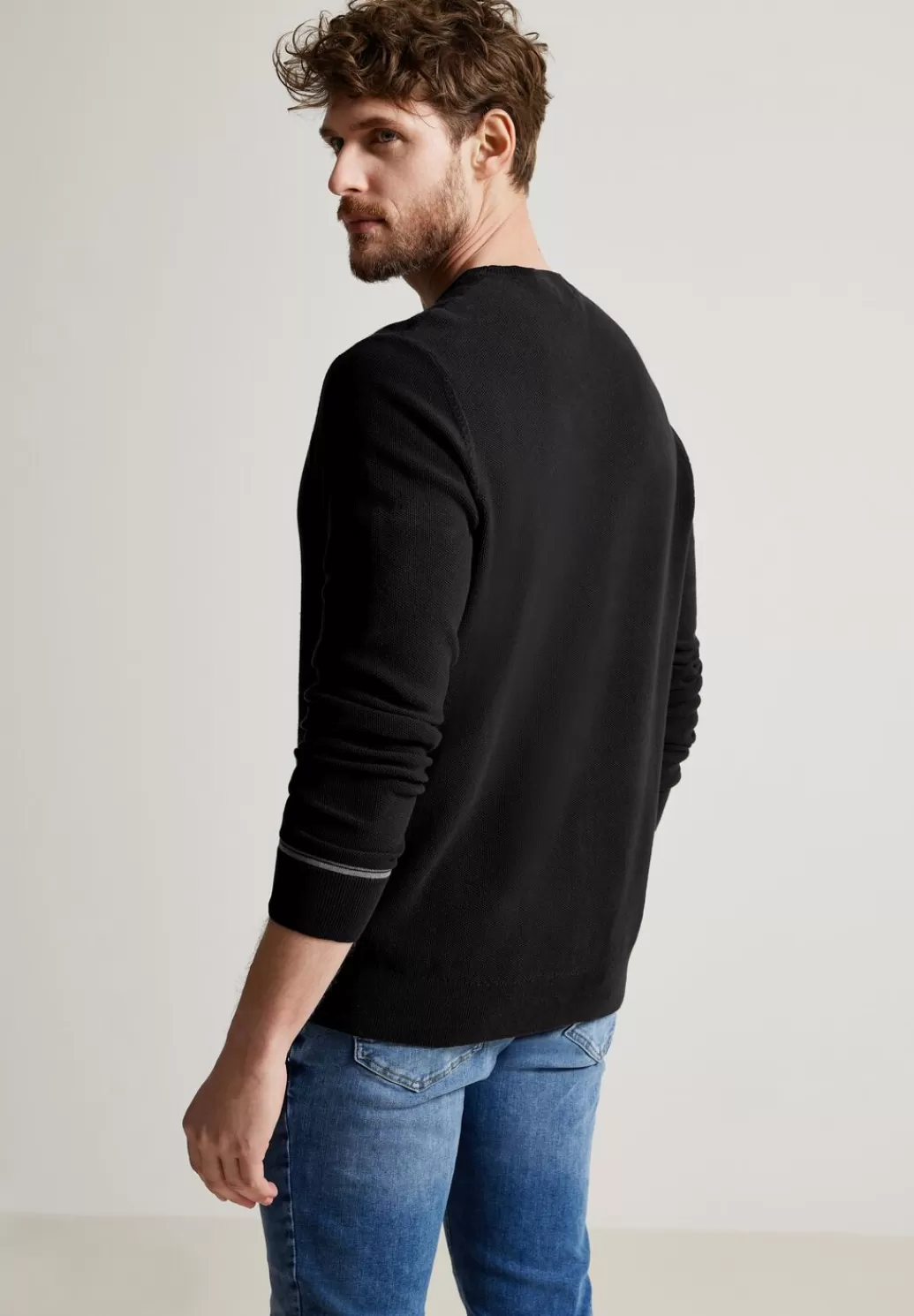 Street One Pullover Mit Feiner Struktur^Herren Pullover & Strickjacken