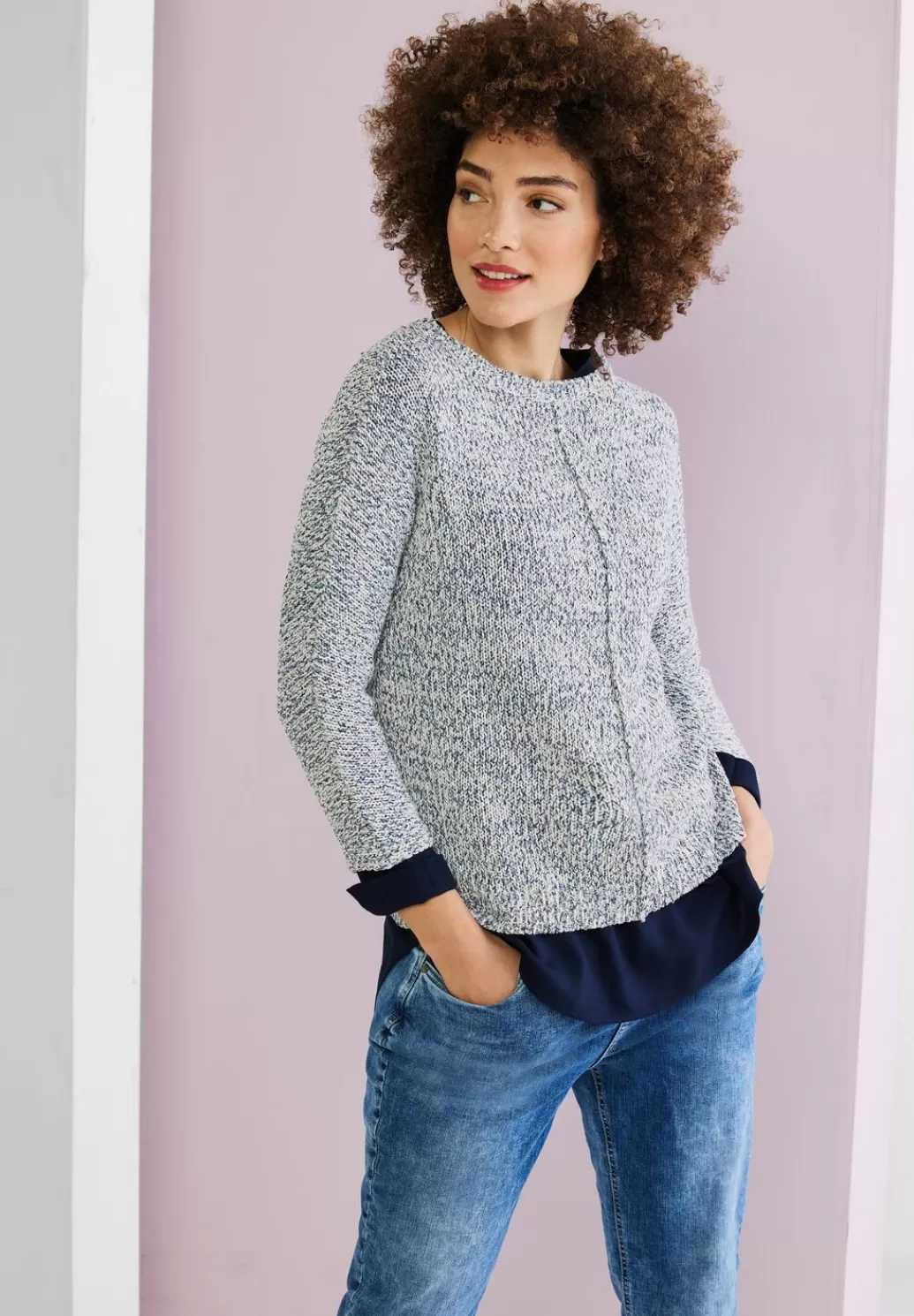 Street One Pullover Mit Multicolor Garn^Damen Pullover