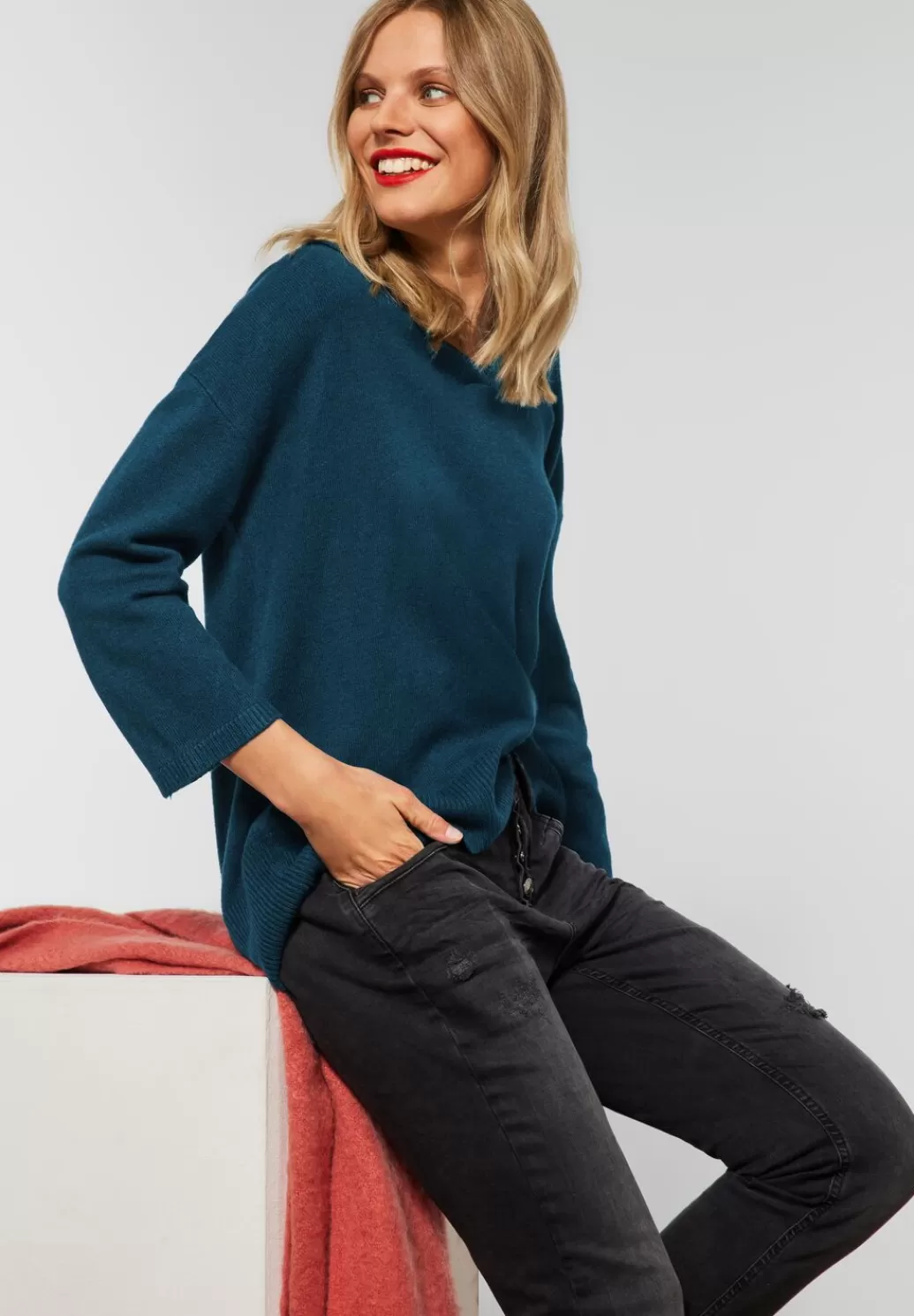 Street One Pullover Mit Polokragen^Damen Pullover