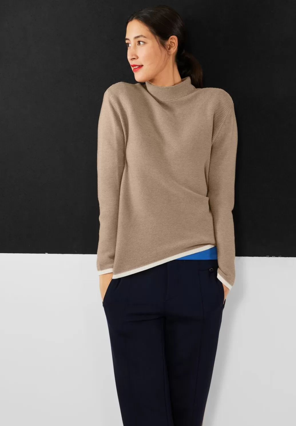 Street One Pullover Mit Stehkragen^Damen Pullover