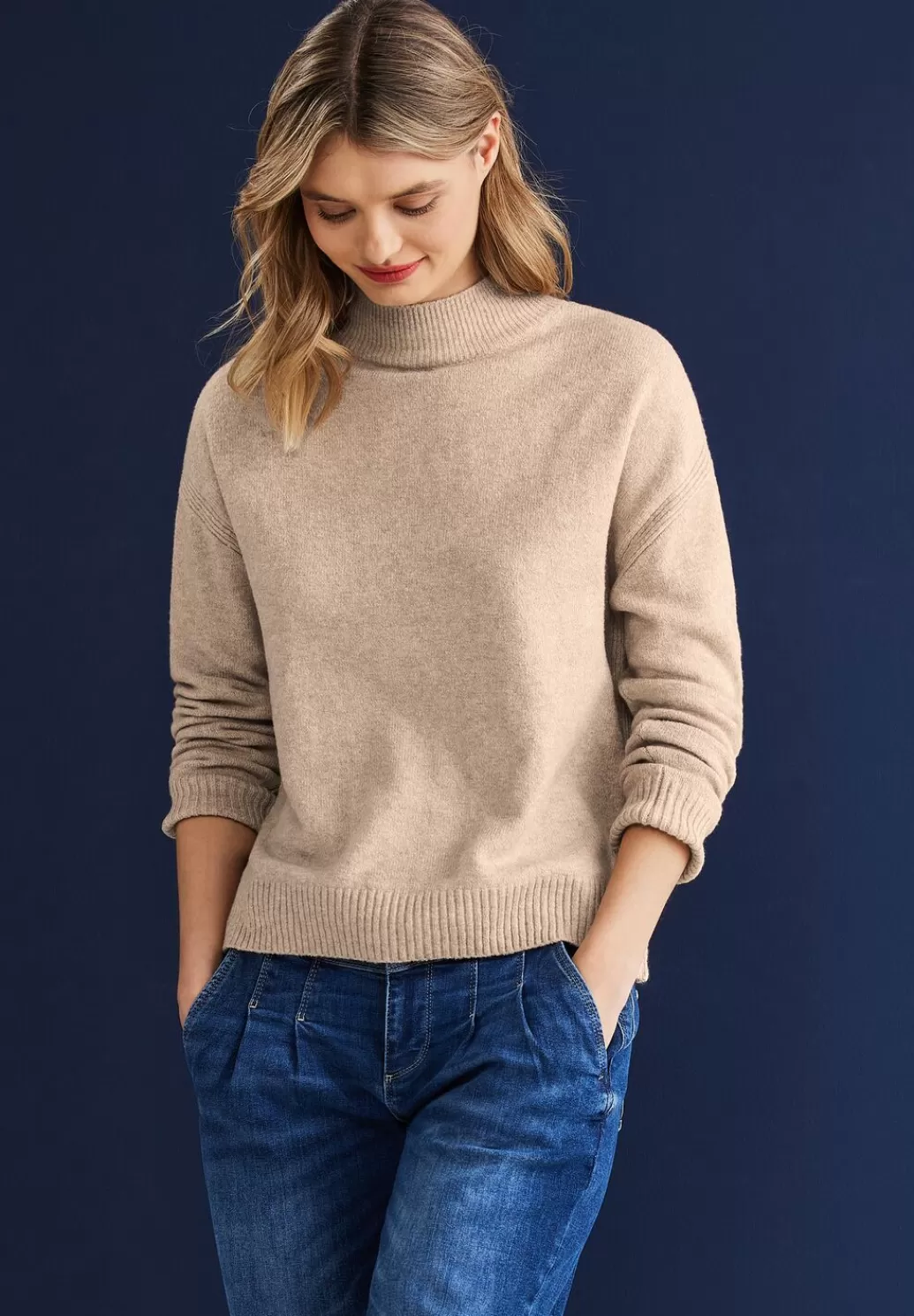 Street One Pullover Mit Stehkragen^Damen Pullover