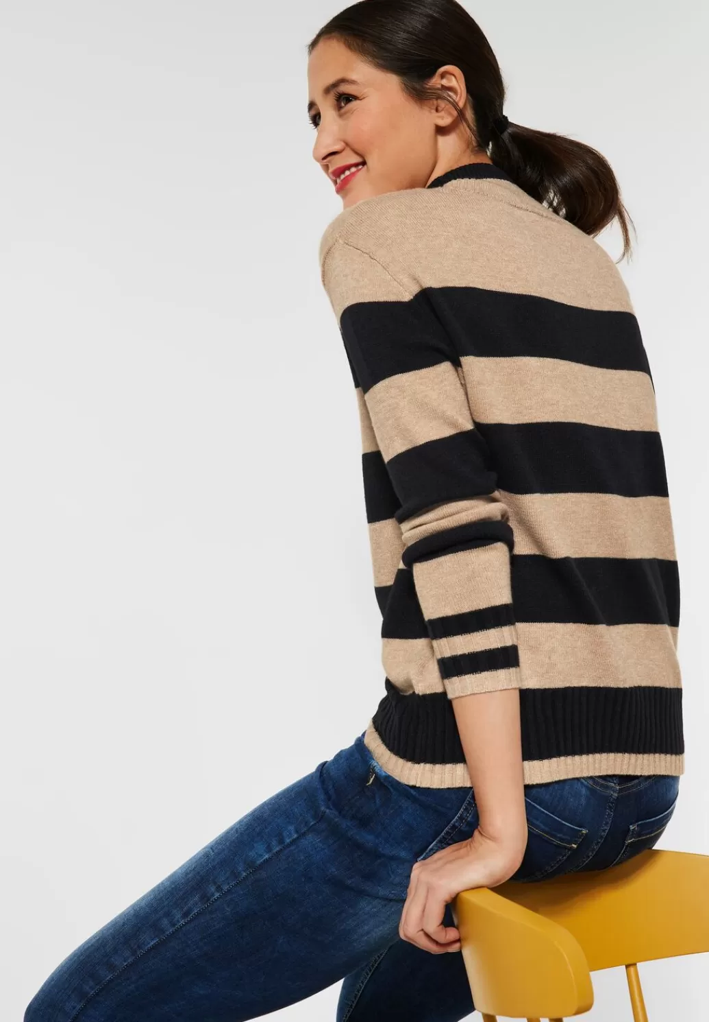 Street One Pullover Mit Streifenmuster^Damen Pullover