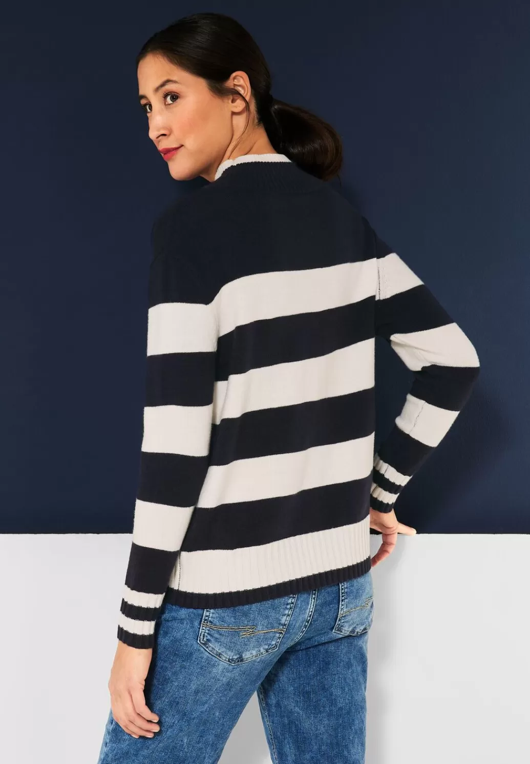 Street One Pullover Mit Streifenmuster^Damen Pullover