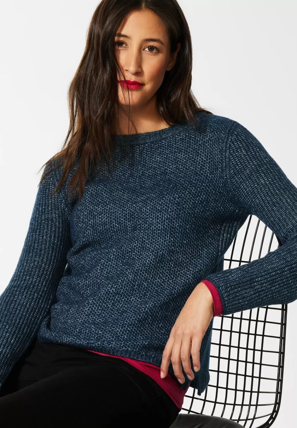 Street One Pullover Mit Waffelstruktur^Damen Pullover