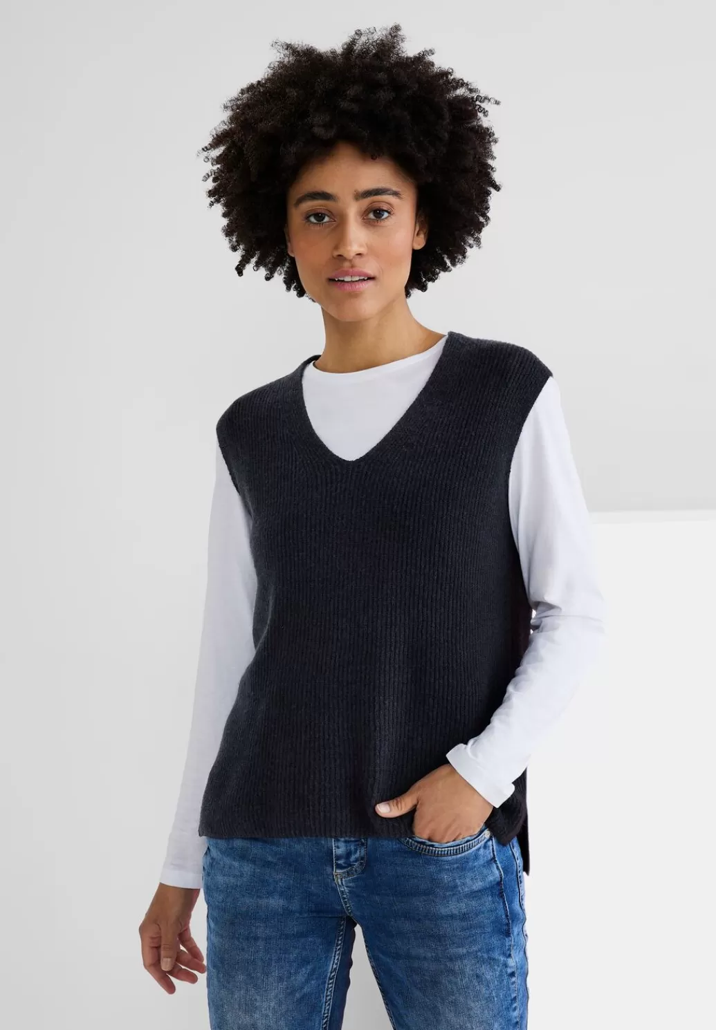 Street One Pullunder Mit V-Ausschnitt^Damen Pullover