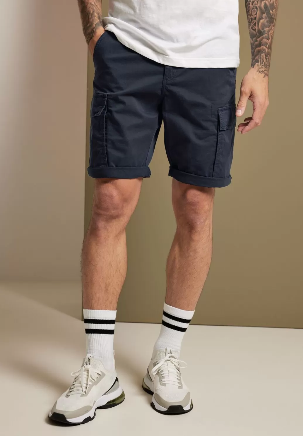 Street One Regular Fit Cargo Bermuda^Herren Shorts & Bermudas