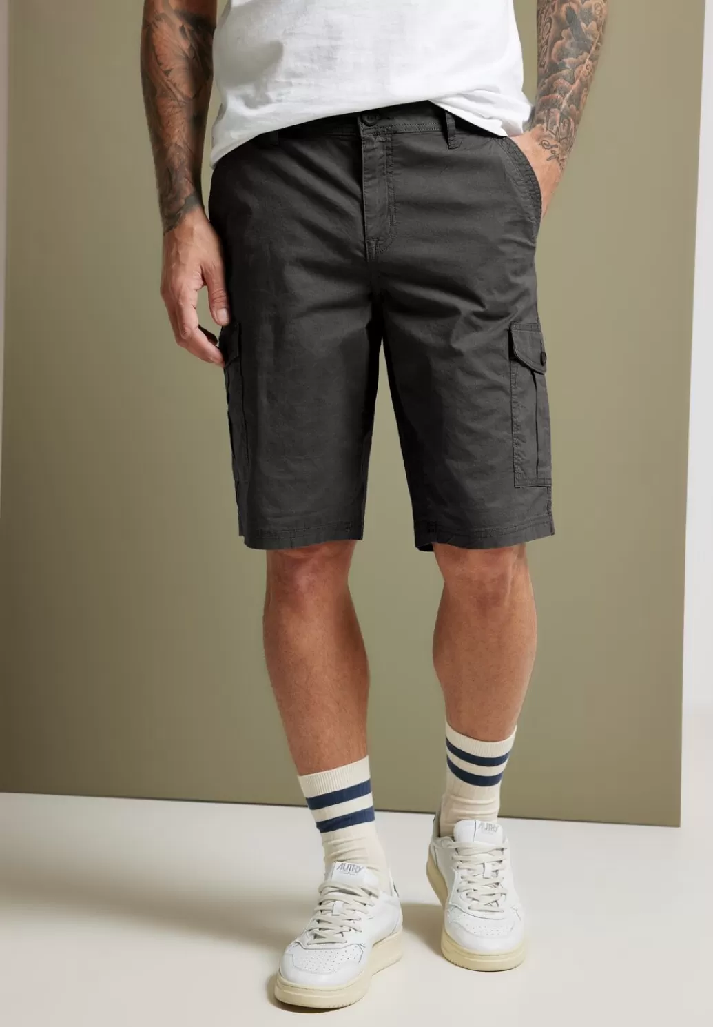 Street One Regular Fit Cargoshorts^Herren Shorts & Bermudas