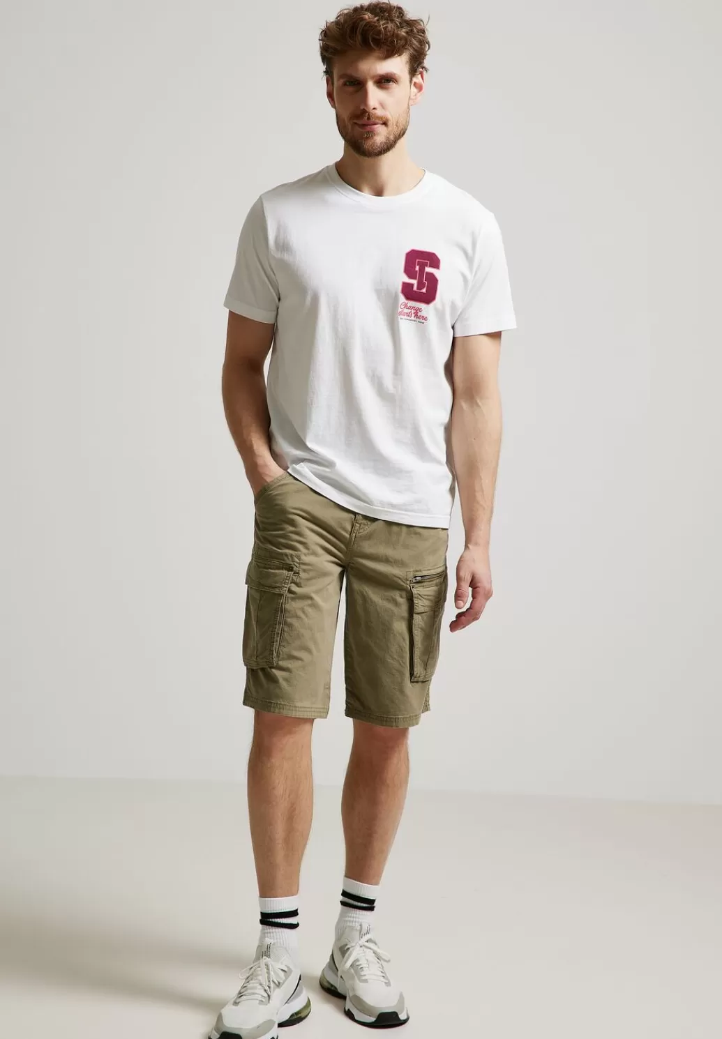 Street One Regular Fit Cargoshorts^Herren Shorts & Bermudas