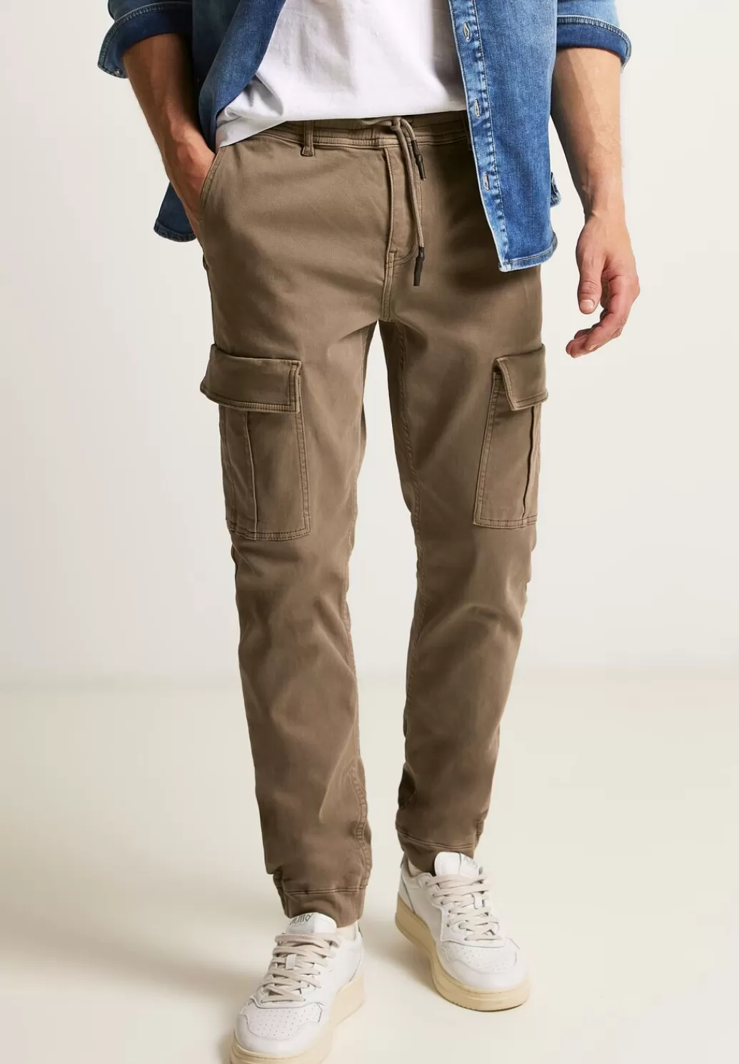 Street One Relaxed Fit Cargo Hose^Herren Hosen