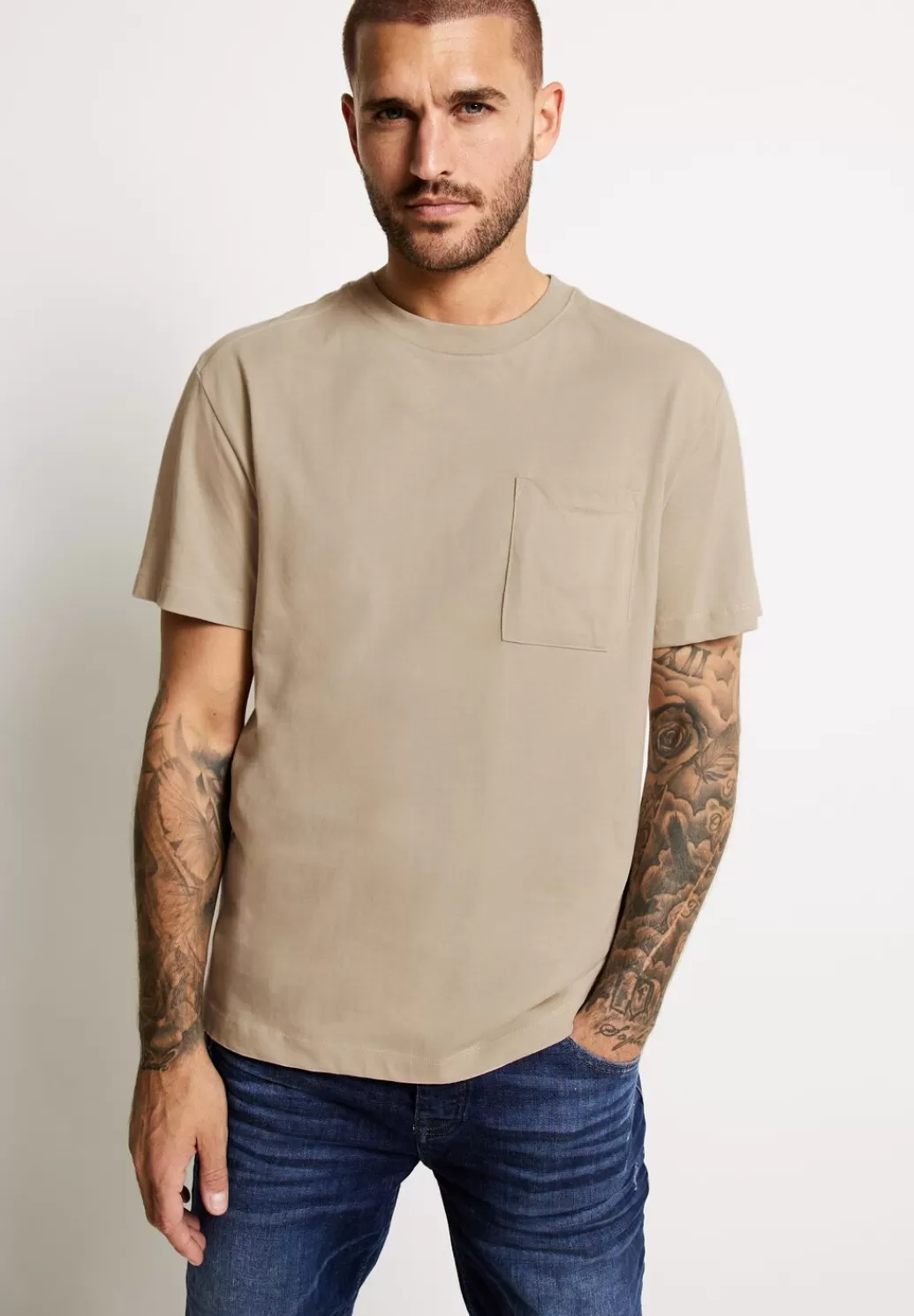 Street One Relaxed Jersey T-Shirt^Herren T-Shirts & Polos