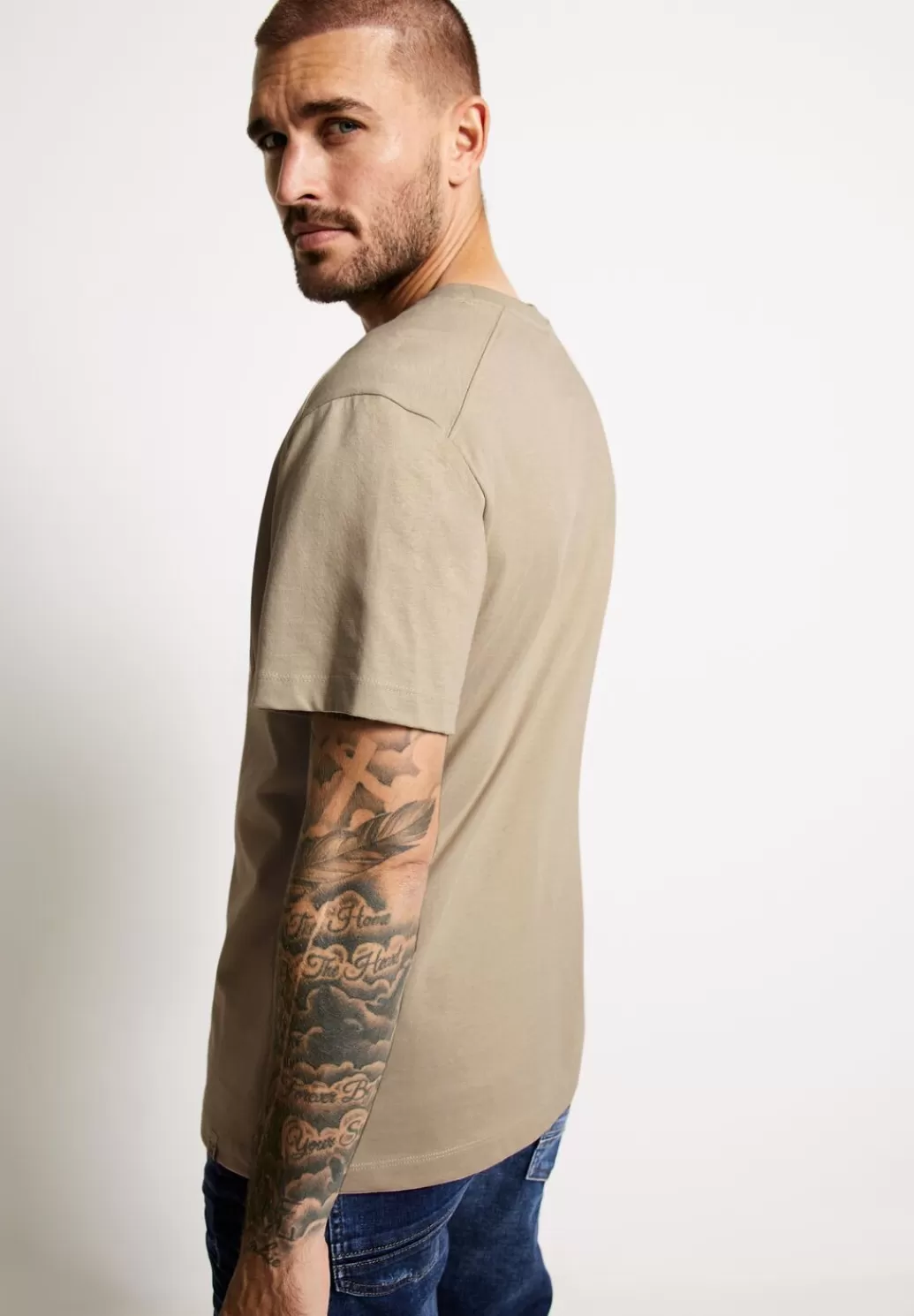 Street One Relaxed Jersey T-Shirt^Herren T-Shirts & Polos