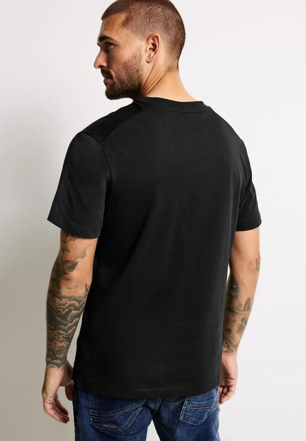 Street One Relaxed Jersey T-Shirt^Herren T-Shirts & Polos