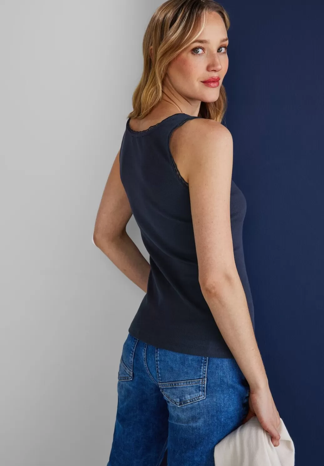 Street One Ripp Top Mit Spitze^Damen Tops