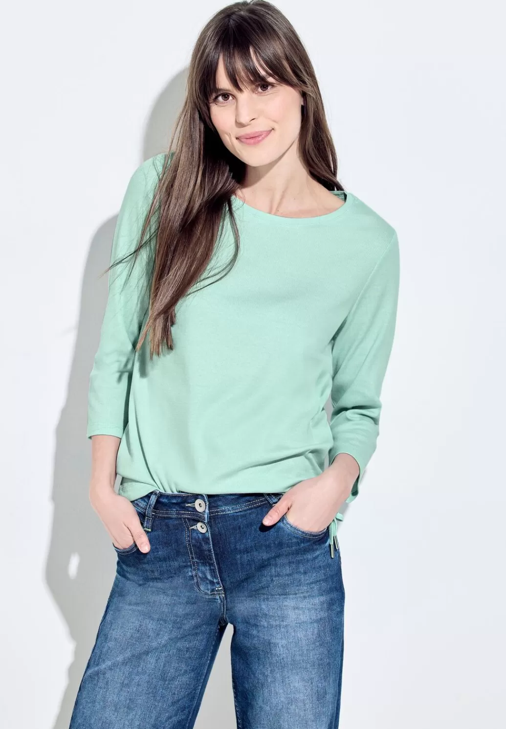 Street One Rippshirt Mit 3/4 Armel^Damen 3/4-Arm Shirts