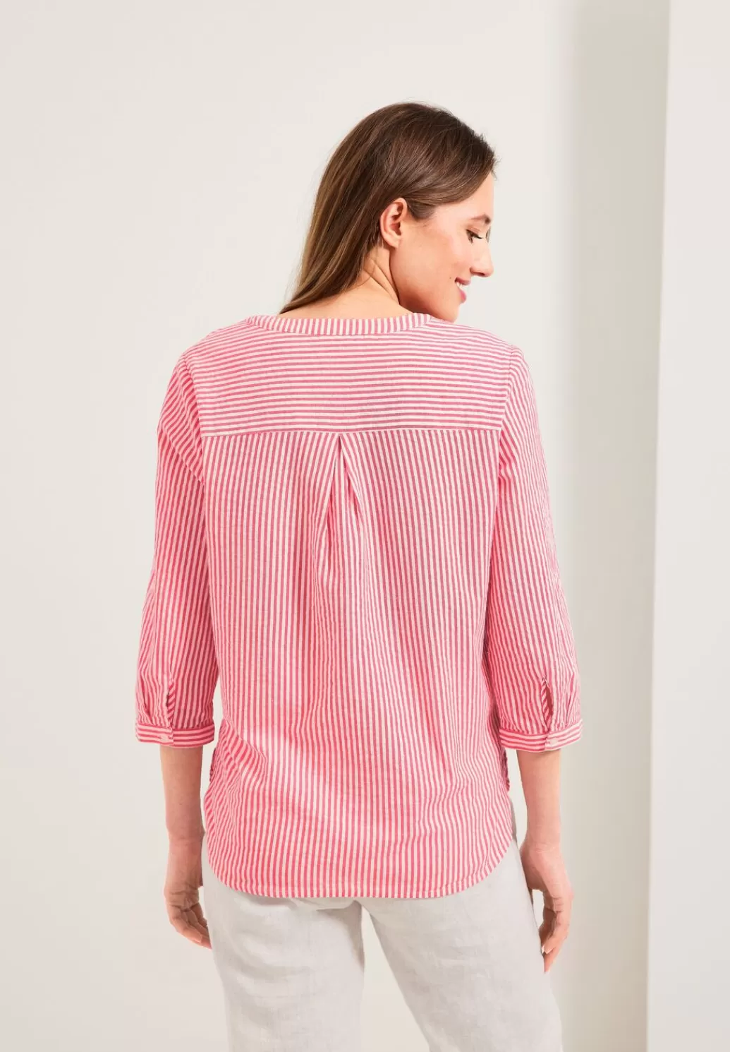 Street One Seersucker Bluse^Damen 3/4-Arm Blusen