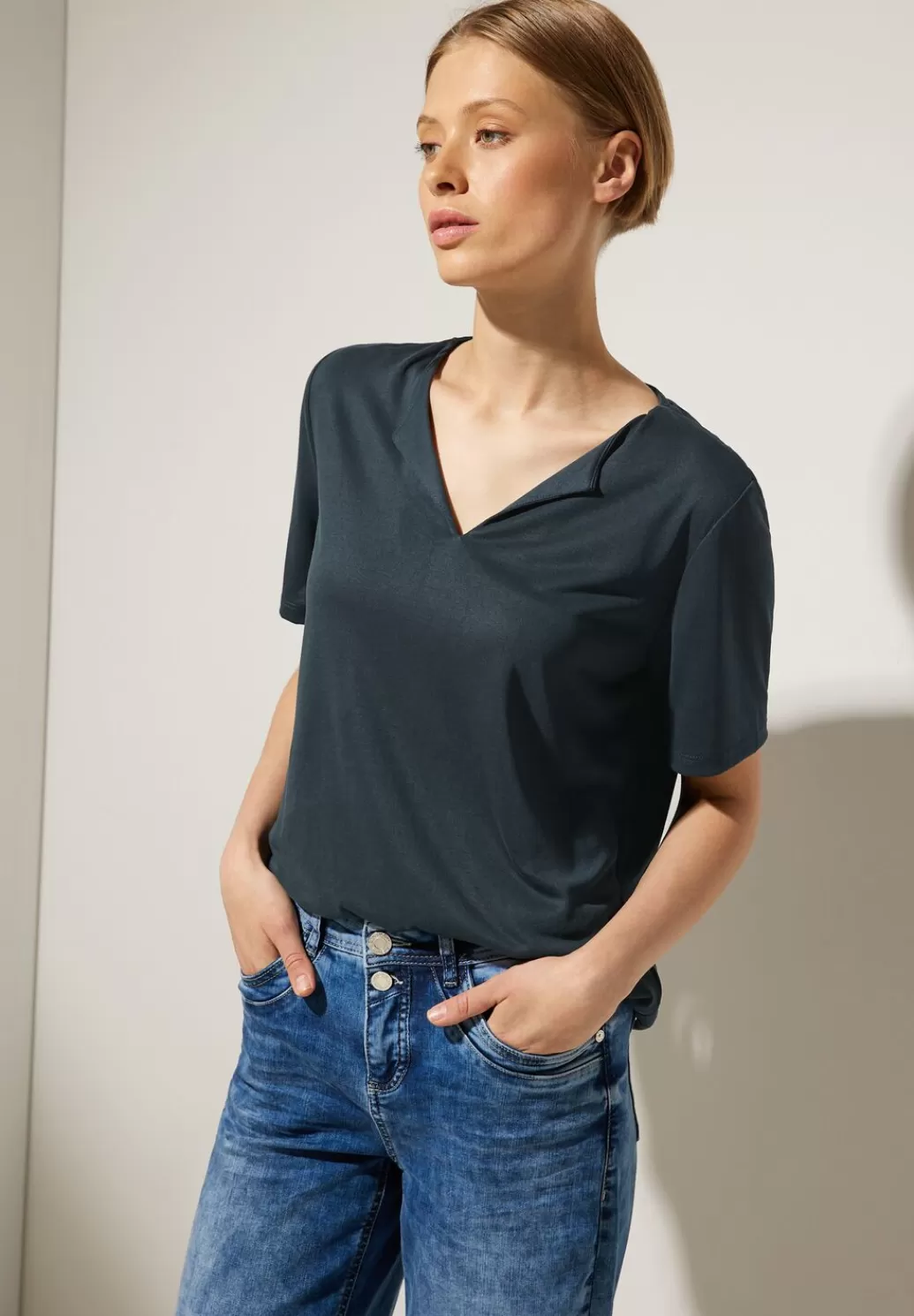 Street One Seidenlook Shirt^Damen Shirts