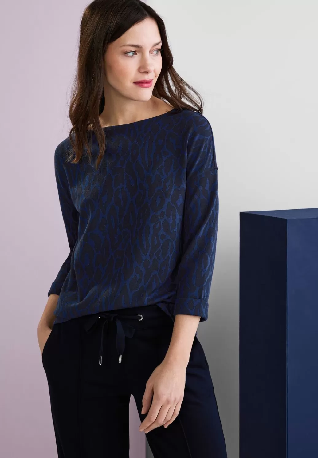 Street One Shirt Im Leo Dessin^Damen 3/4-Arm Shirts