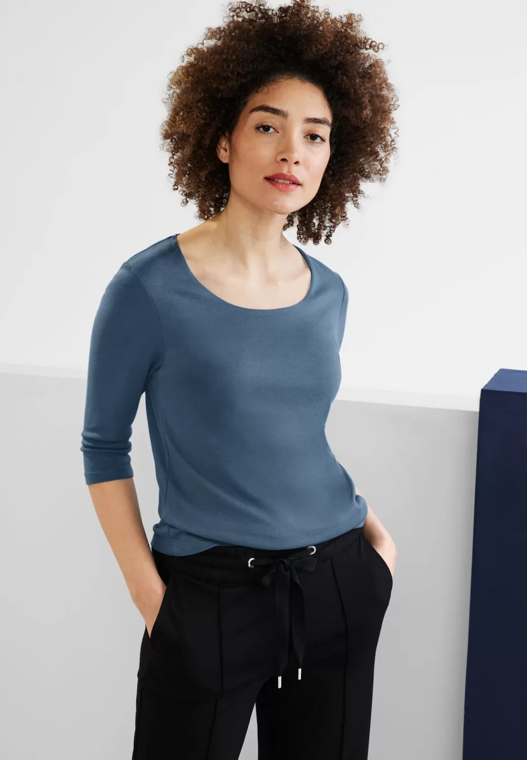 Street One Shirt In Unifarbe^Damen 3/4-Arm Shirts