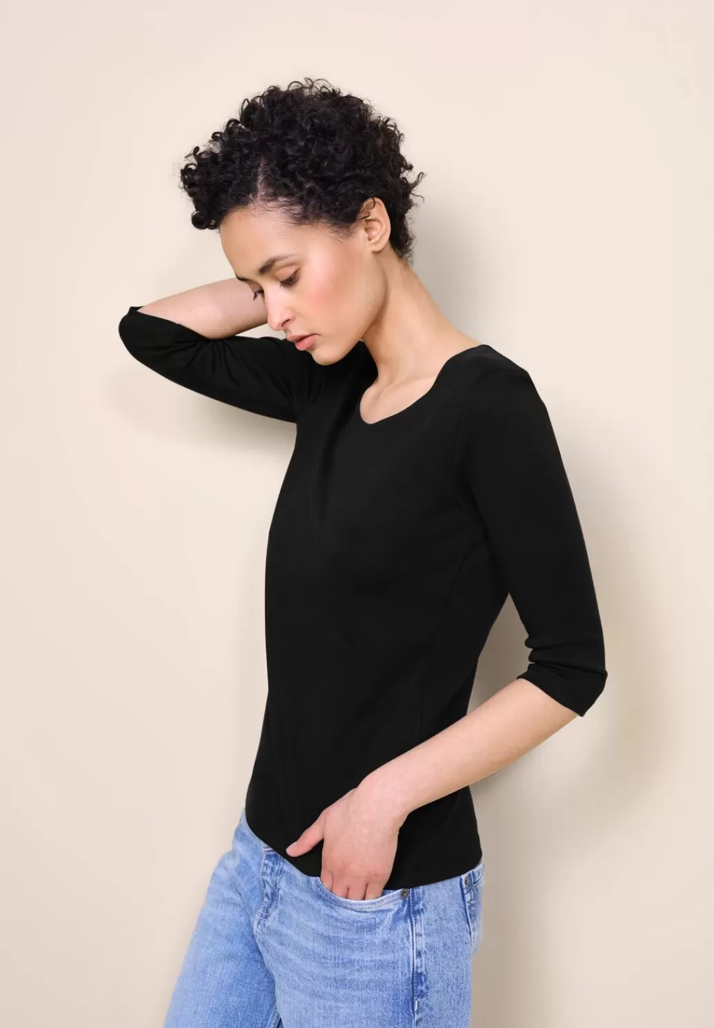 Street One Shirt In Unifarbe^Damen 3/4-Arm Shirts