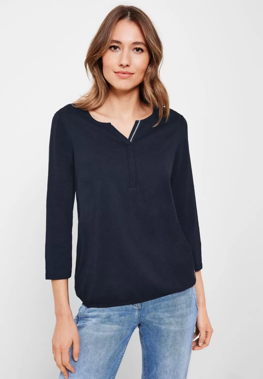 Street One Shirt In Unifarbe^Damen 3/4-Arm Shirts