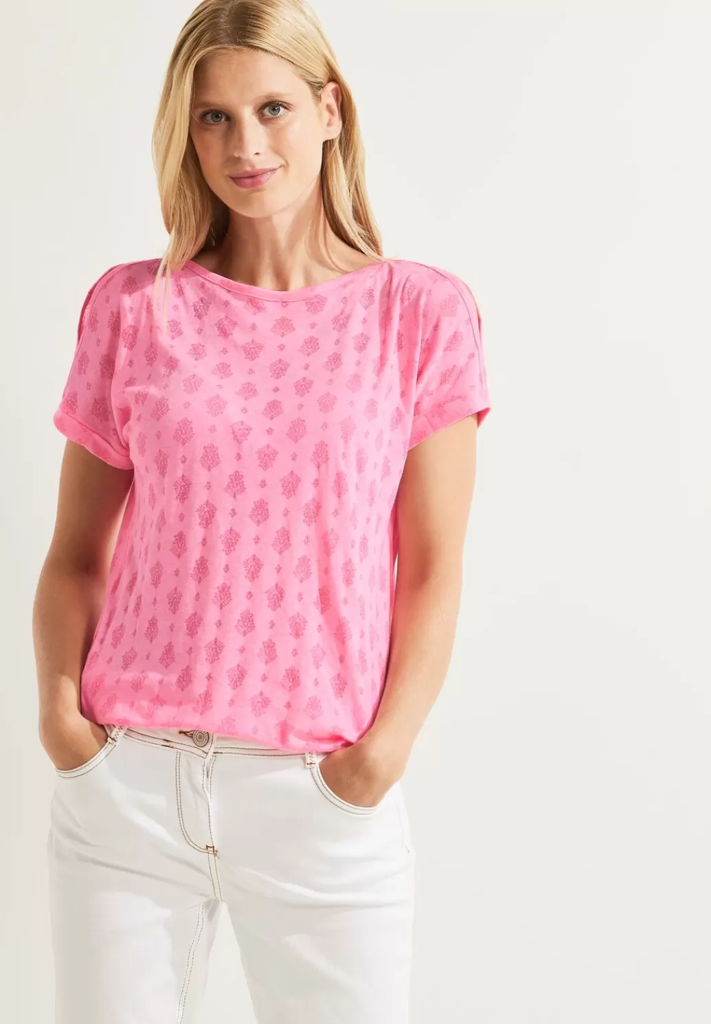 Street One Shirt Mit Burn Out Print^Damen Shirts