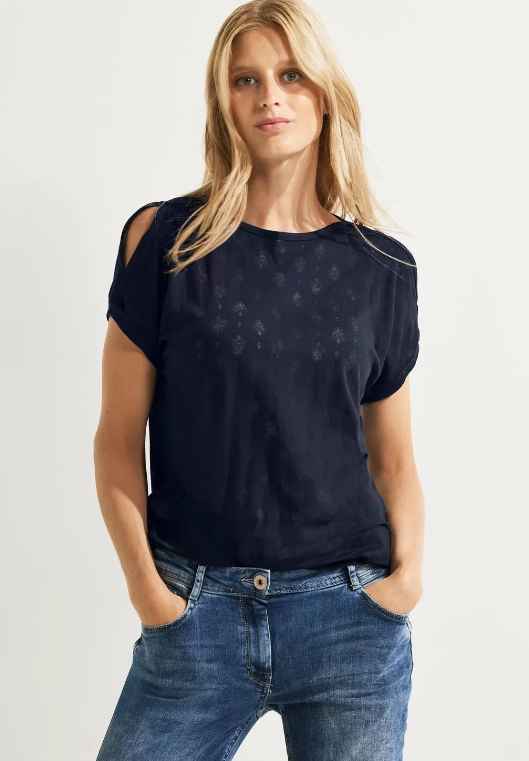 Street One Shirt Mit Burn Out Print^Damen Shirts