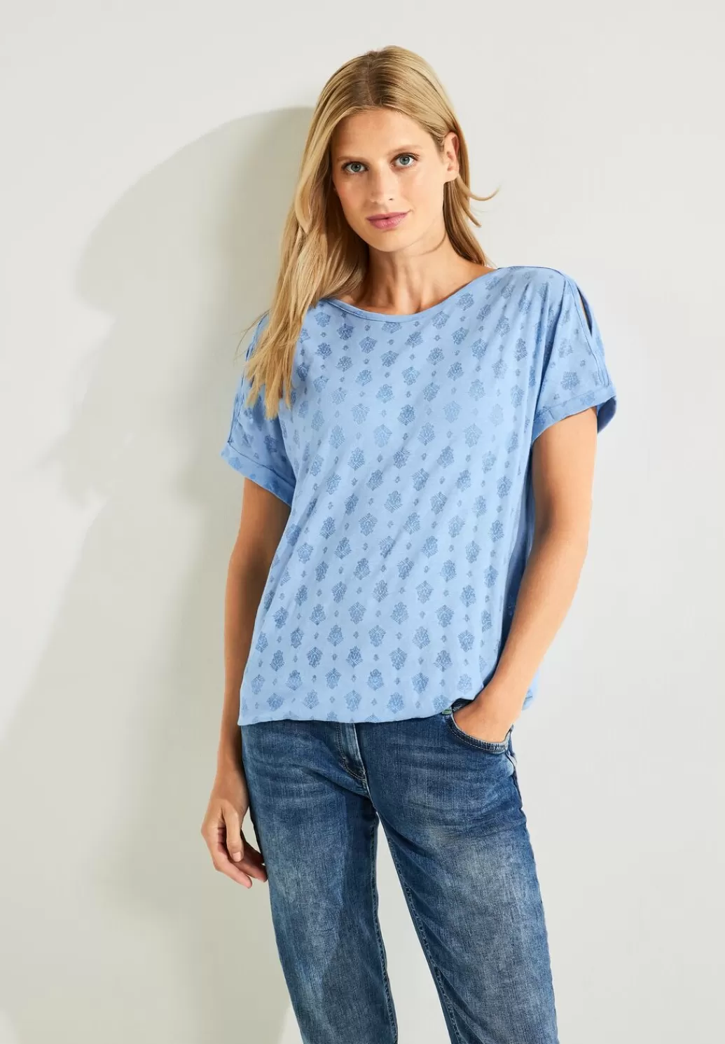 Street One Shirt Mit Burn Out Print^Damen Shirts