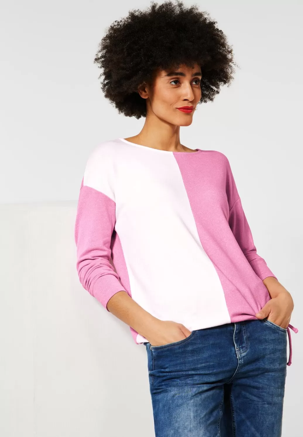 Street One Shirt Mit Colorblock^Damen Langarm Shirts