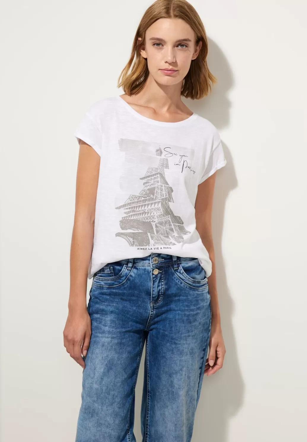 Street One Shirt Mit Eiffelturm Print^Damen Shirts