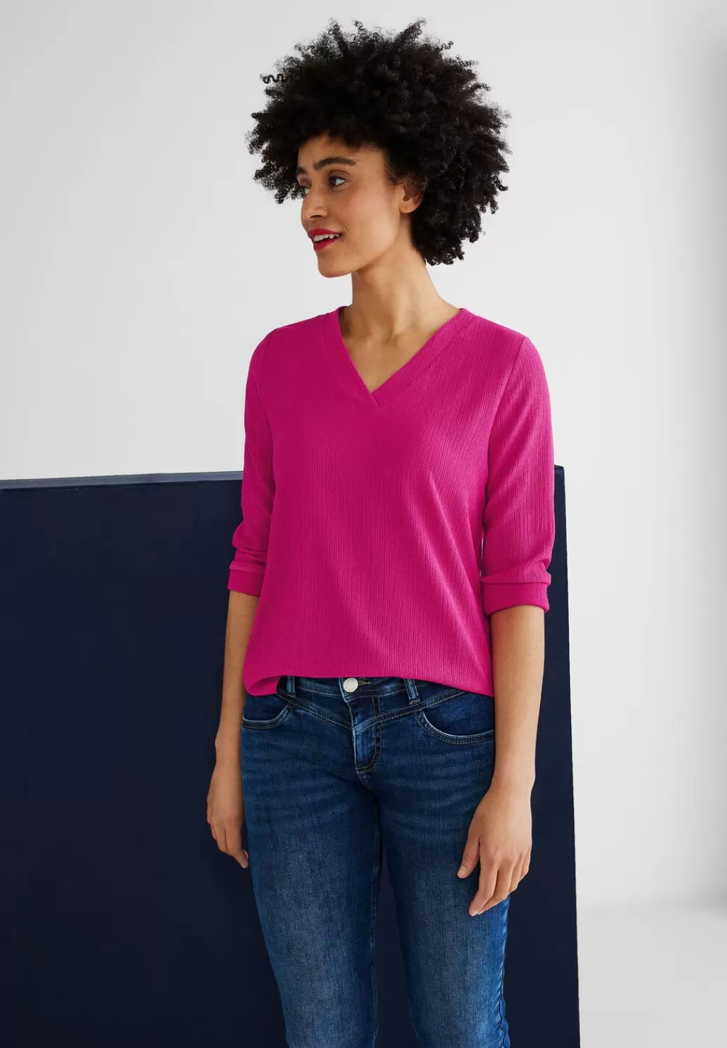 Street One Shirt Mit Feiner Struktur^Damen 3/4-Arm Shirts