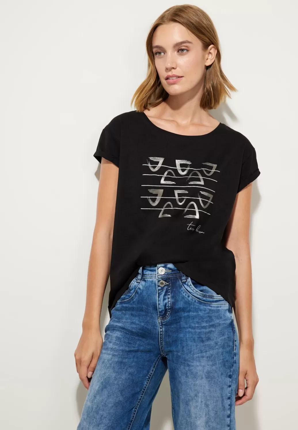 Street One Shirt Mit Folienprint^Damen Shirts