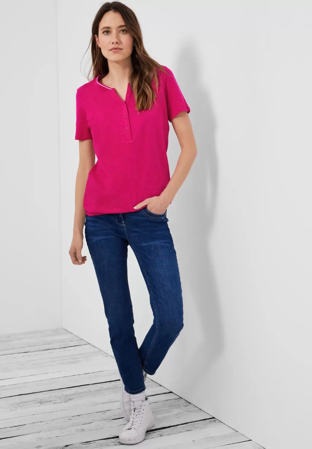 Street One Shirt Mit Kurzer Knopfleiste^Damen Shirts