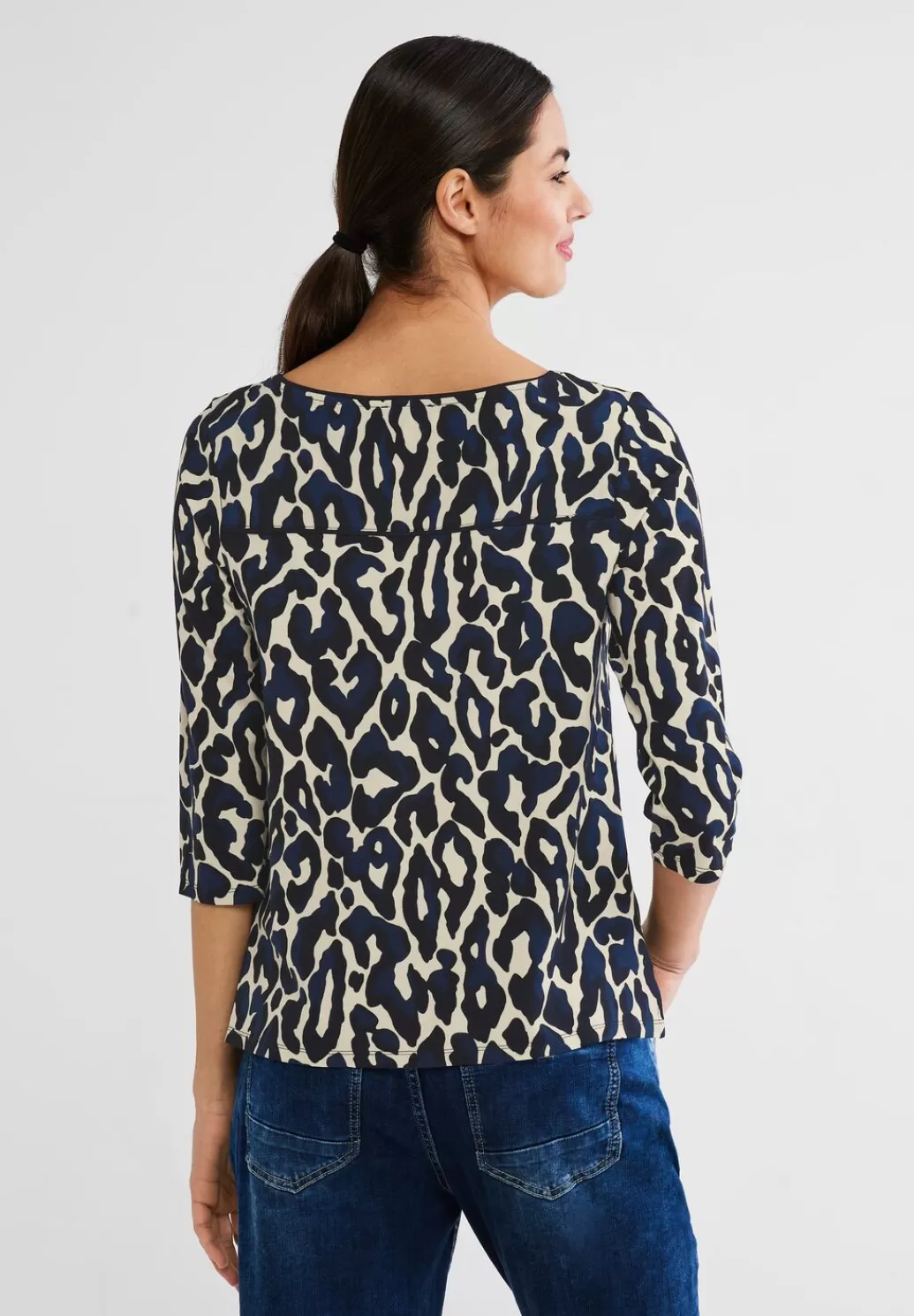 Street One Shirt Mit Leo Print^Damen 3/4-Arm Shirts