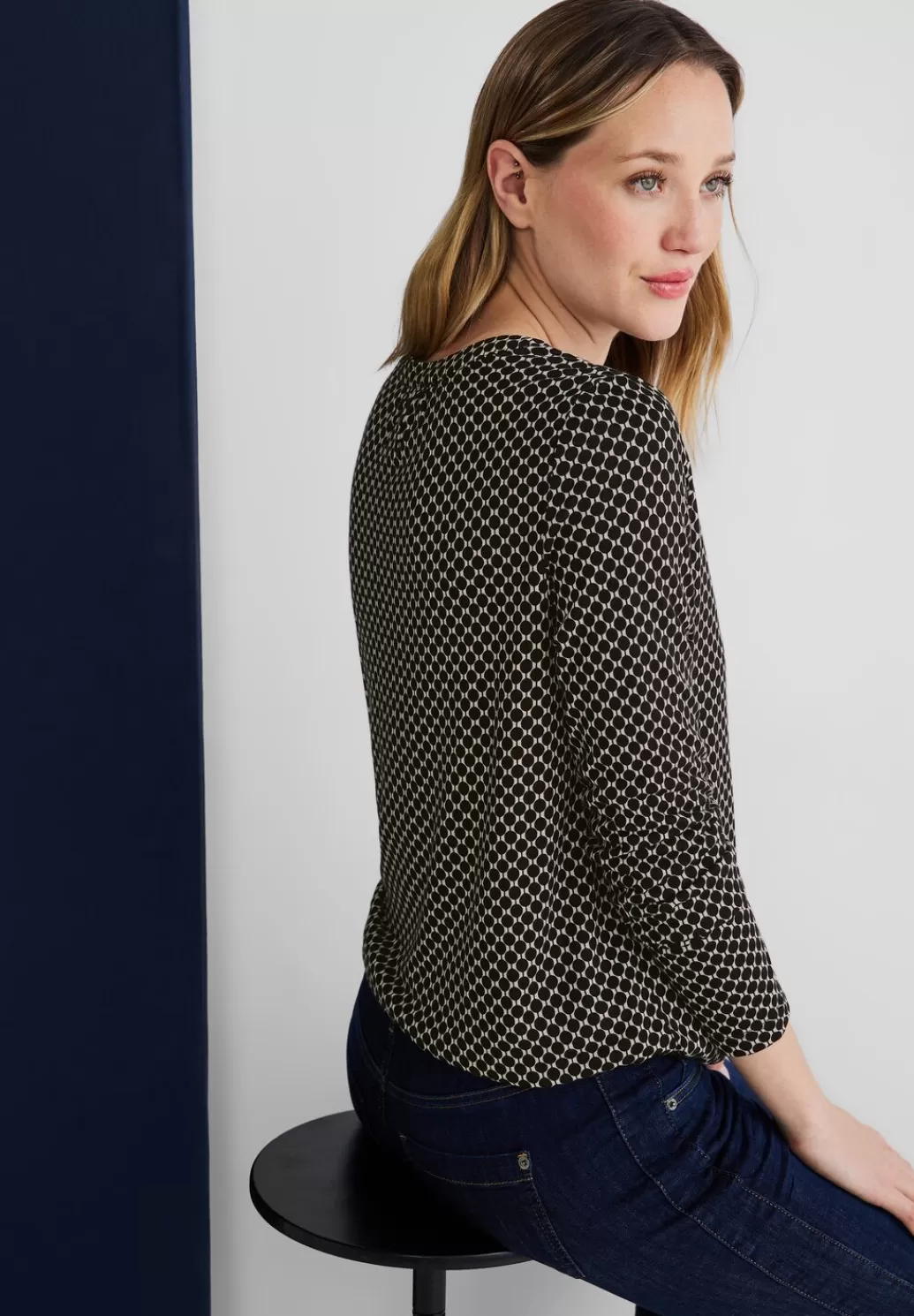 Street One Shirt Mit Minimalmuster^Damen Langarm Shirts