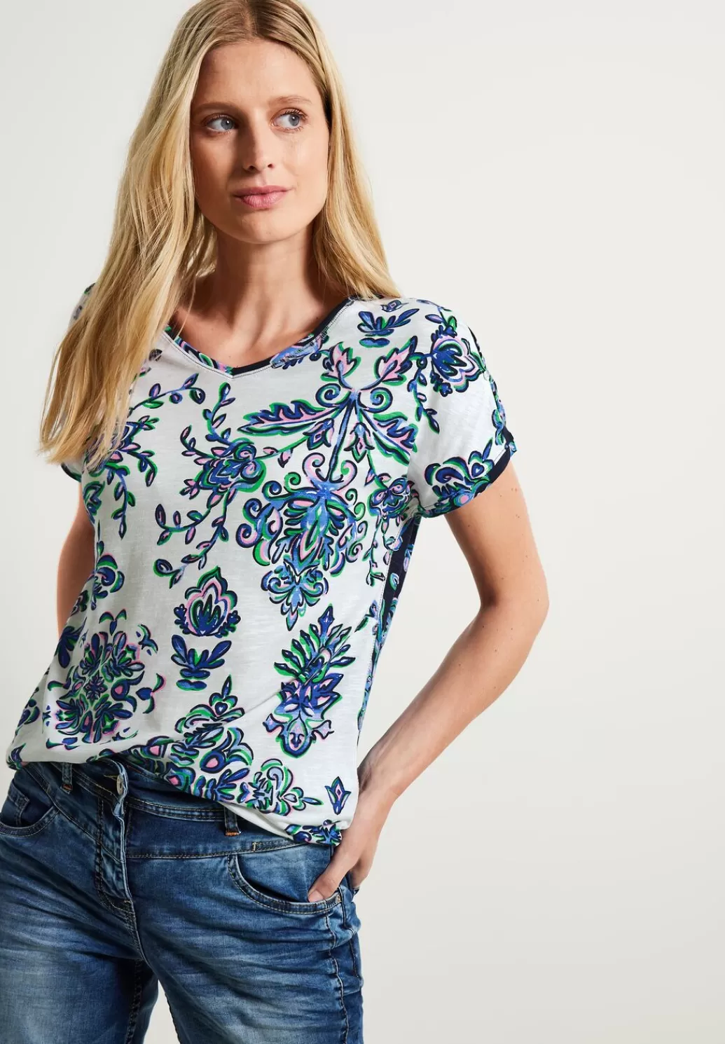 Street One Shirt Mit Ornament Print^Damen Shirts