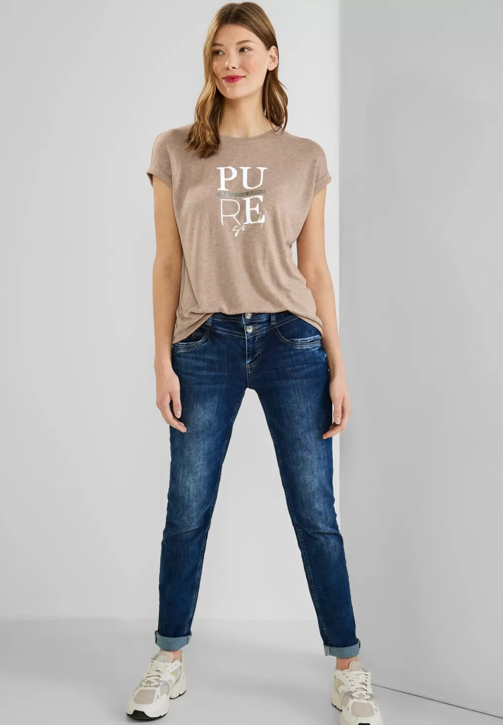 Street One Shirt Mit Partprint^Damen Shirts