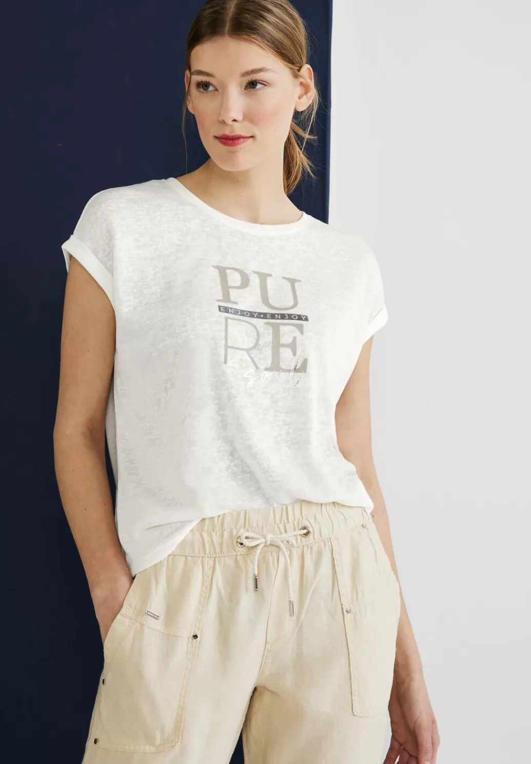 Street One Shirt Mit Partprint^Damen Shirts