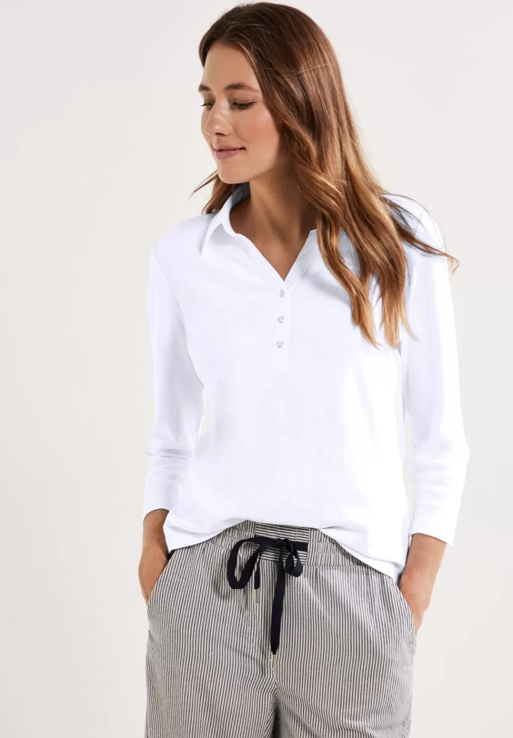 Street One Shirt Mit Polokragen^Damen 3/4-Arm Shirts