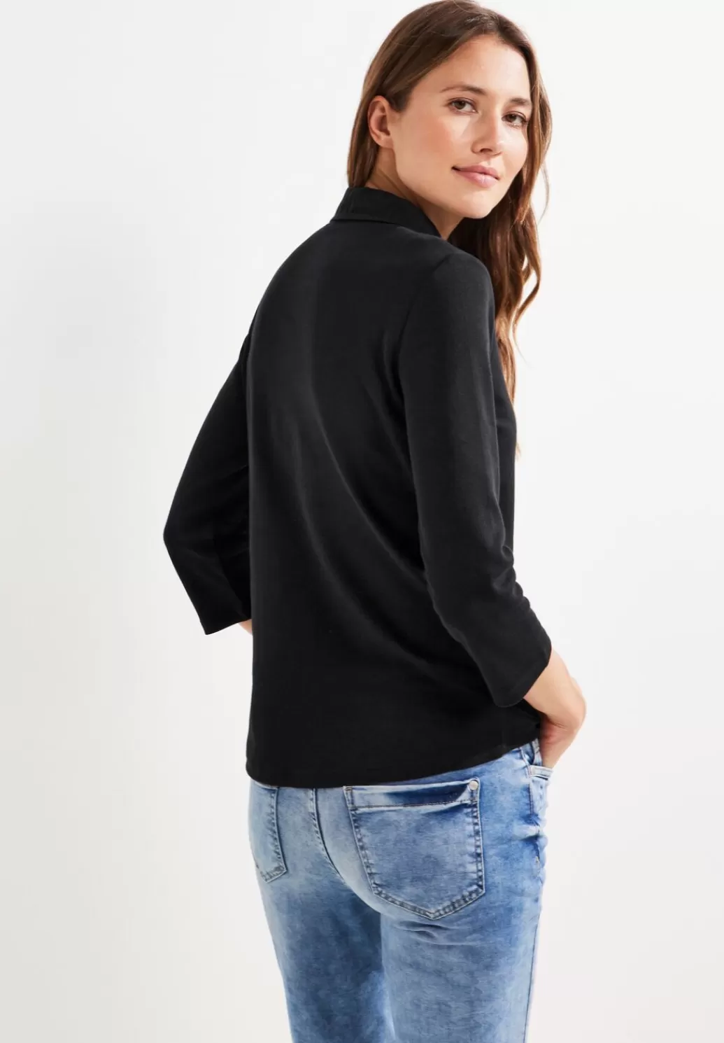 Street One Shirt Mit Polokragen^Damen 3/4-Arm Shirts