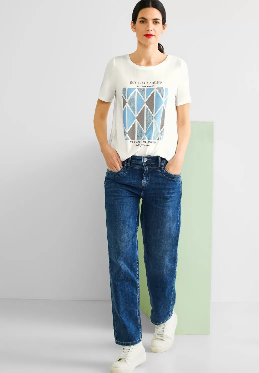 Street One Shirt Mit Rhombus Partprint^Damen Shirts