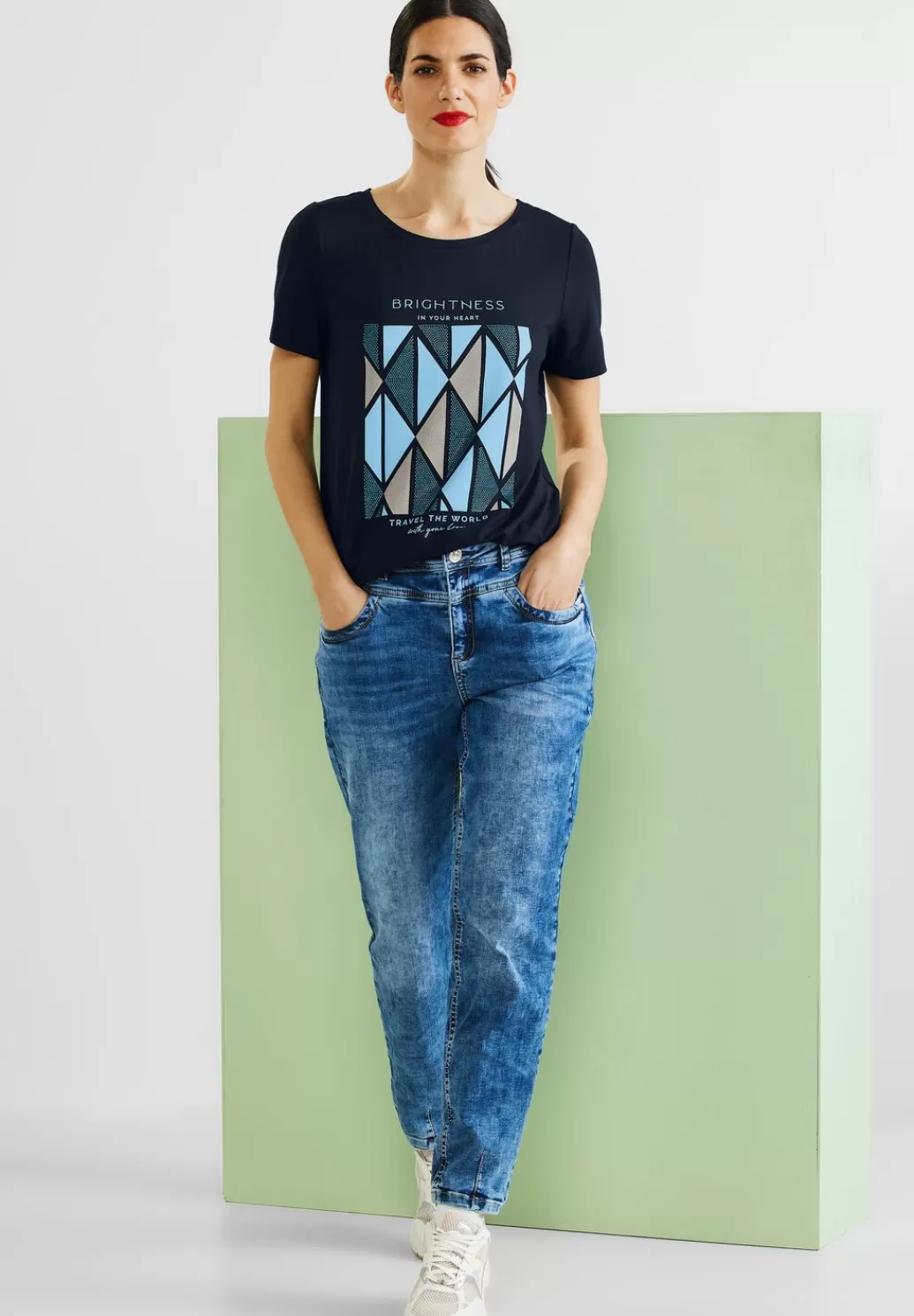 Street One Shirt Mit Rhombus Partprint^Damen Shirts