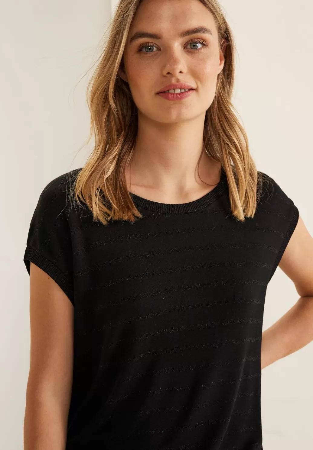 Street One Shirt Mit Schimmer-Streifen^Damen Shirts