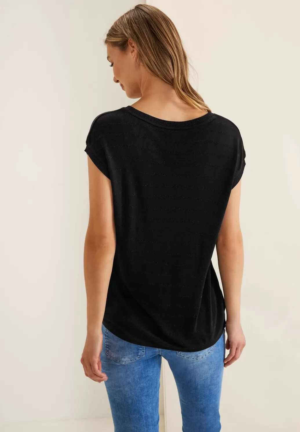 Street One Shirt Mit Schimmer-Streifen^Damen Shirts