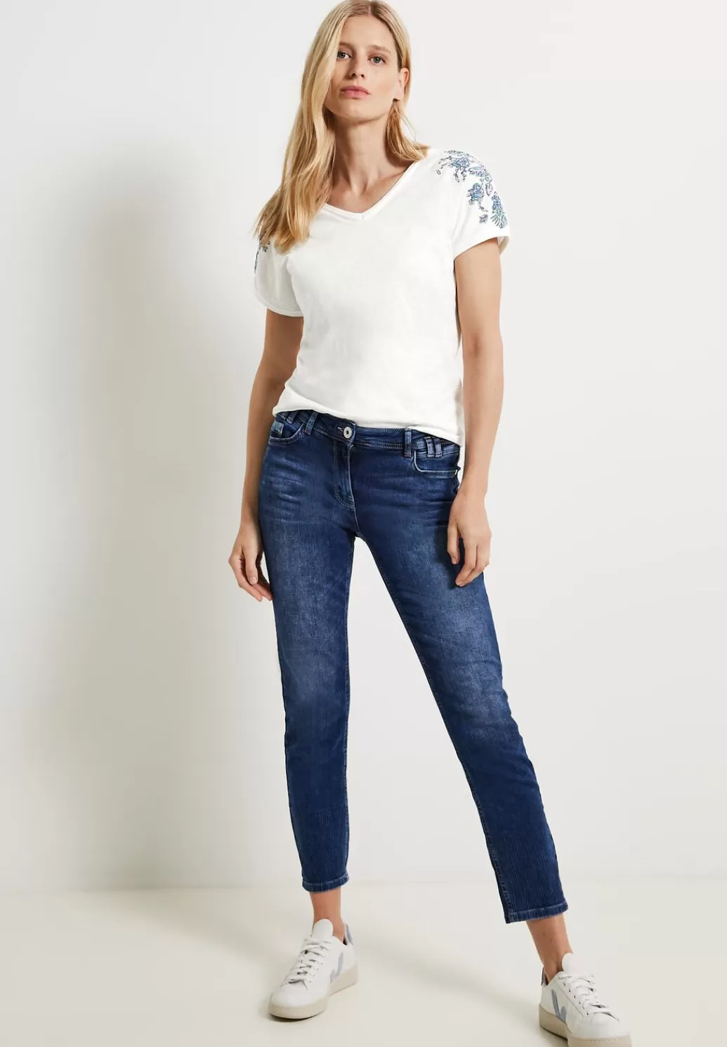 Street One Shirt Mit Schulter Stickerei^Damen Shirts