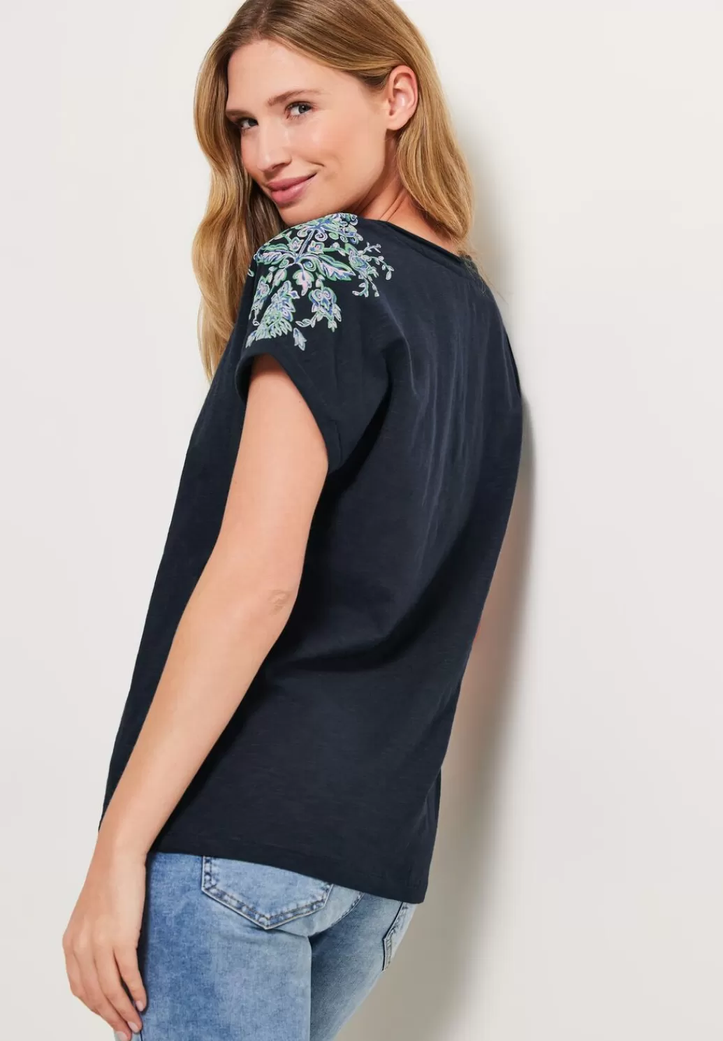 Street One Shirt Mit Schulter Stickerei^Damen Shirts